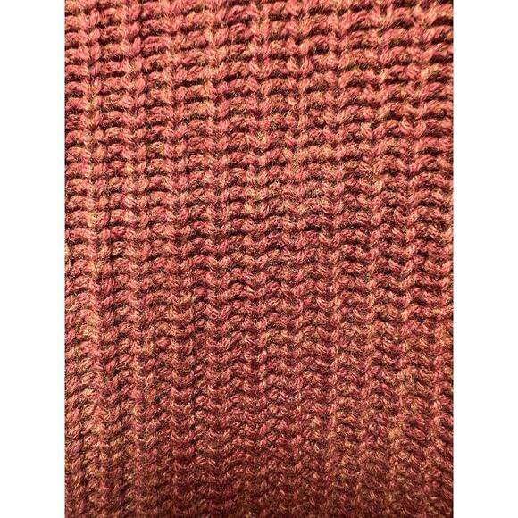 Nordstrom Men’s Shop Ribbed Knit Sweater Soft Warm Wool Blend Burnt Orange XL - Picture 4 of 7